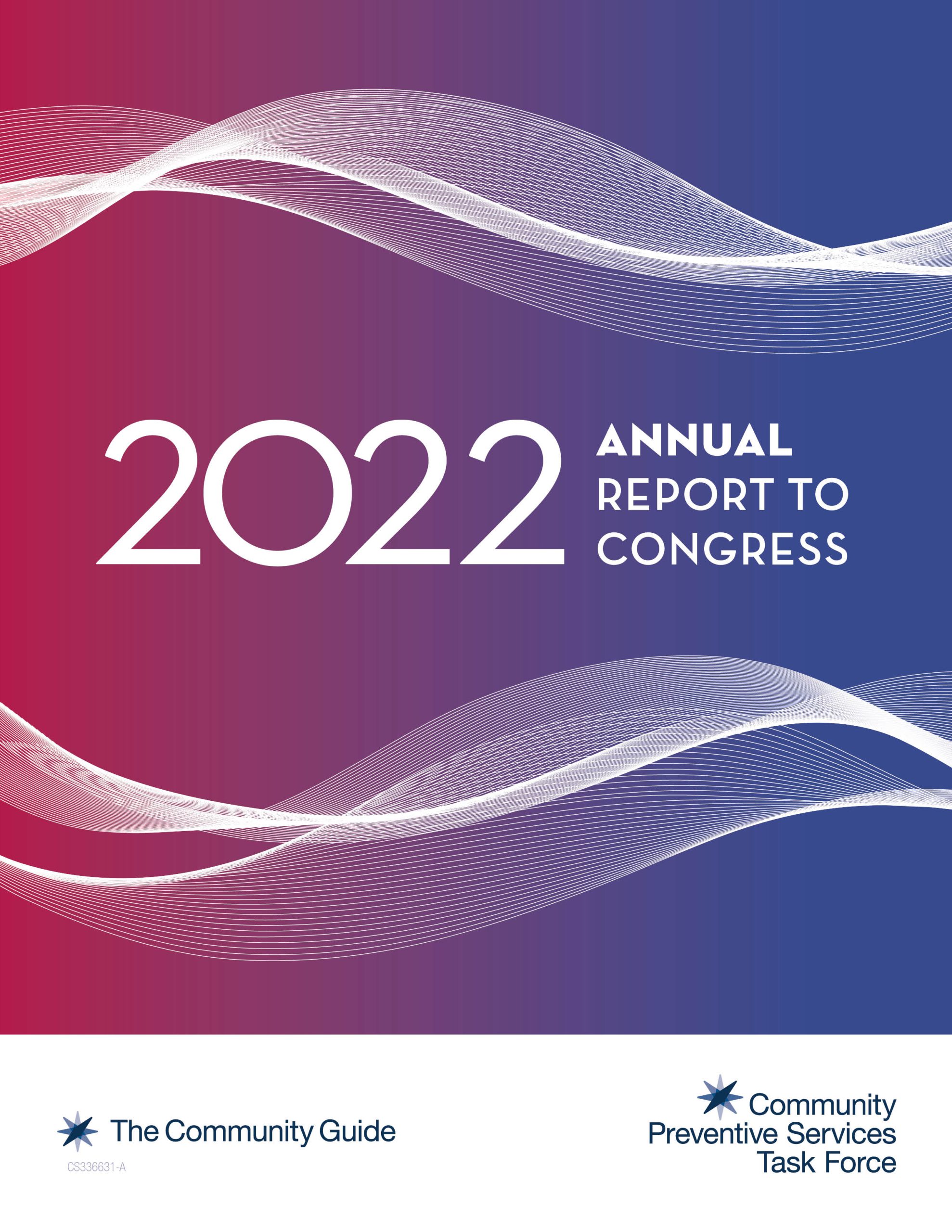 The cover of the 2022 CPSTF Annual Report to Congress